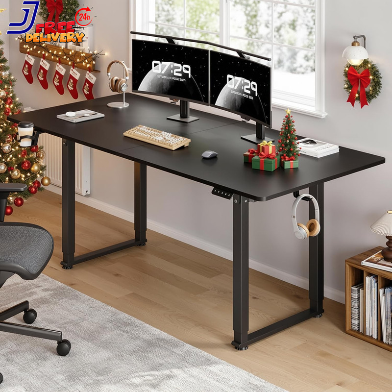 Height Adjustable Electric Standing Desk 71X32 Inches Rectangle Sit Stand up Des