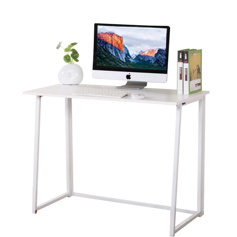 Folding Desk Corner Computer Writing Laptop Table Workstation Home Office Desk gallery