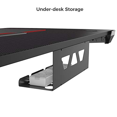 EUREKA ERGONOMIC 43 INCH CURVED GAMING DESK WITH MOUSE PAD ZX-I1-BK - BLACK gallery