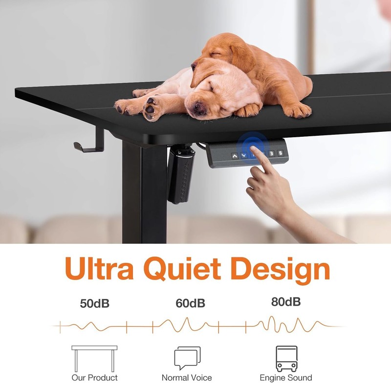 Electric Standing Desk Home Office Height Adjustable Computer Ergonomic Table gallery