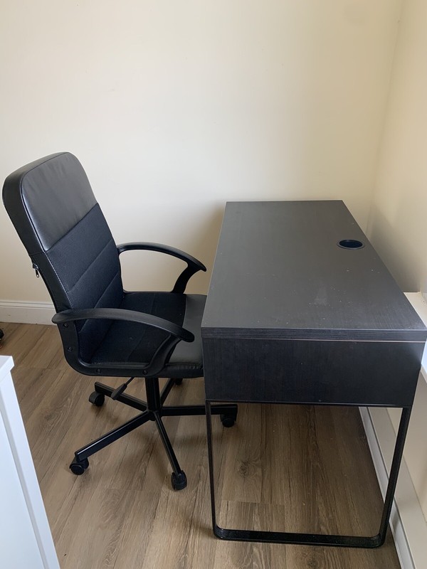 IKEA MICKE Desk – Black-Brown