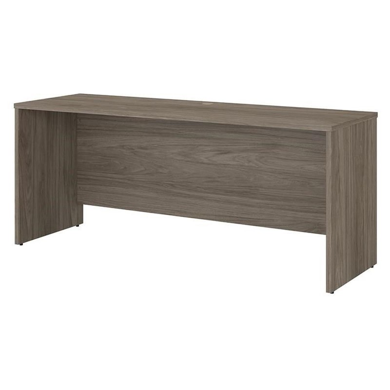 Office 500 72W x 24D Credenza Desk in Modern Hickory – Engineered Wood