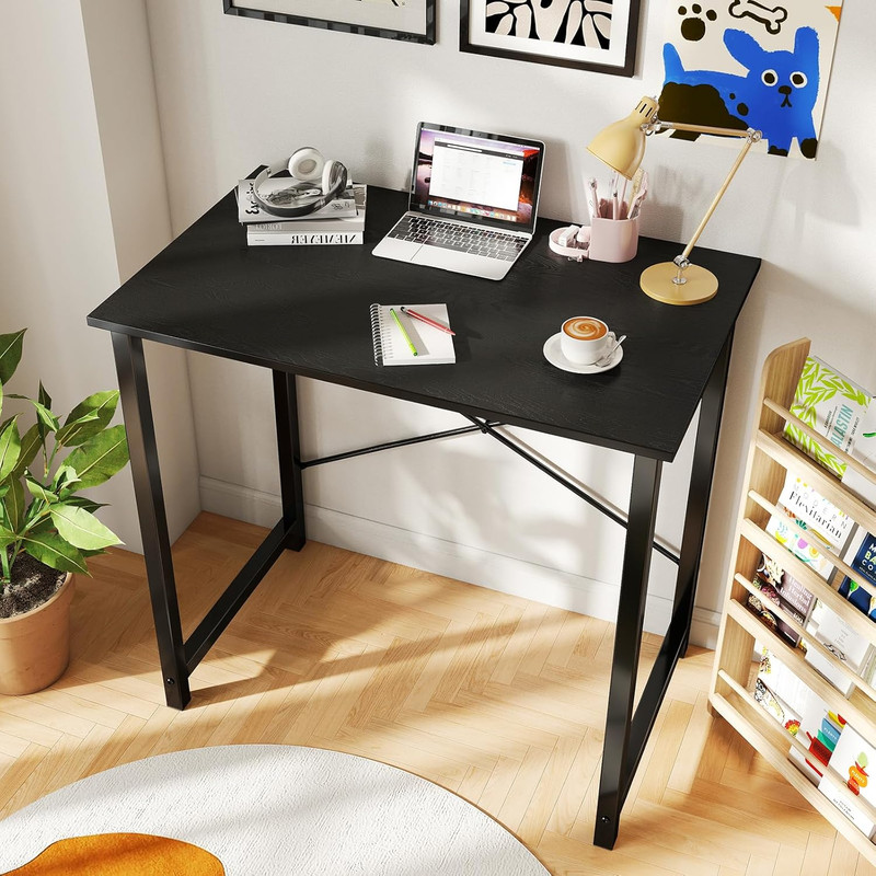 DUMOS 32 Inch Office Small Computer Desk Modern Simple Style Writing Study Work gallery