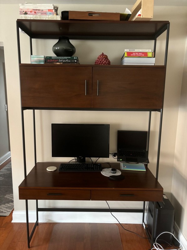 West Elm Desk walnut finish. Good condition