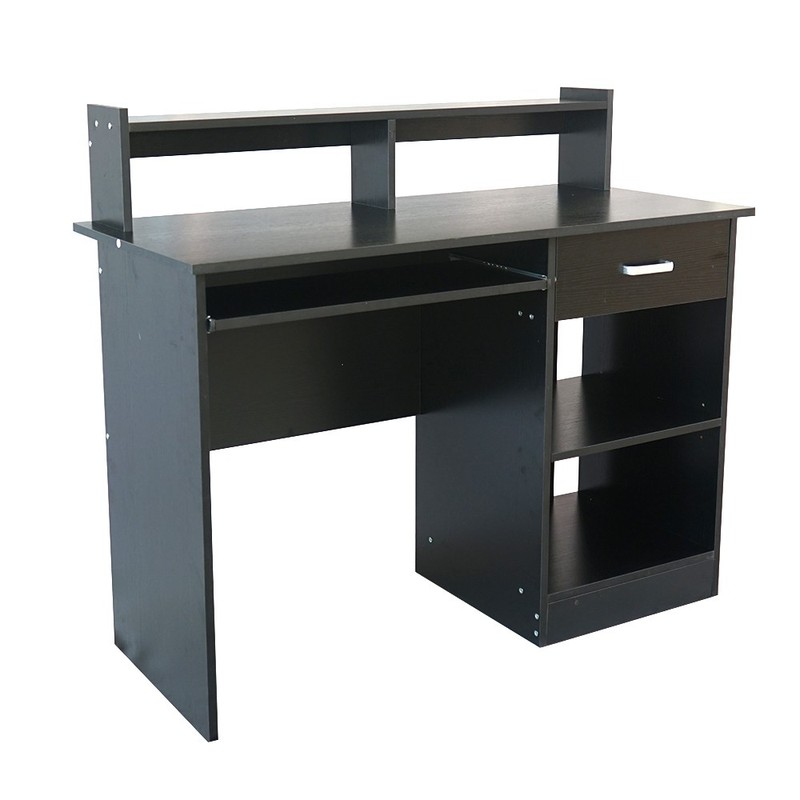General Style Modern E1 15MM Chipboard Computer Desk Black gallery