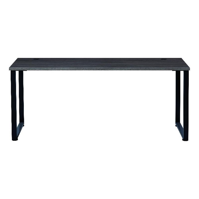 Hirsh 72"x30" Open Metal Desk for Commercial/Home Office - Black/Pewter