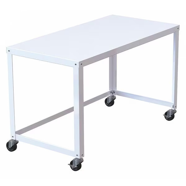 Space Solutions SOHO Mobile Desk,48″ W,White, 23 7/8 in D X 30″ H, 47 1/2 in W X