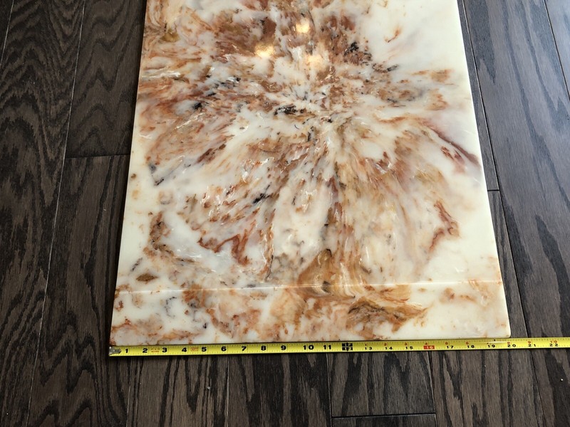 Vintage 1978 Sunlight Industries Marbled Office Table Desktop 20” x 30” gallery