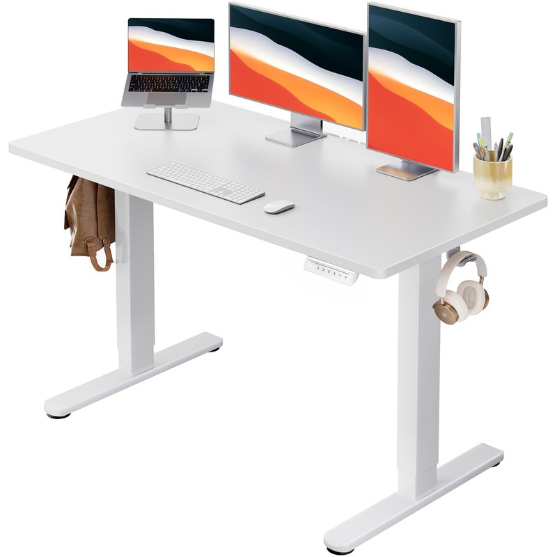 Standing Desk, Whole Piece Desktop, Adjustable Height Computer Desk, 4 Height...