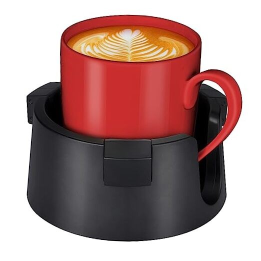 Anti Spill Mug Cup Holder, Cup Coasters for Desk, RV and Car Drink B-Black