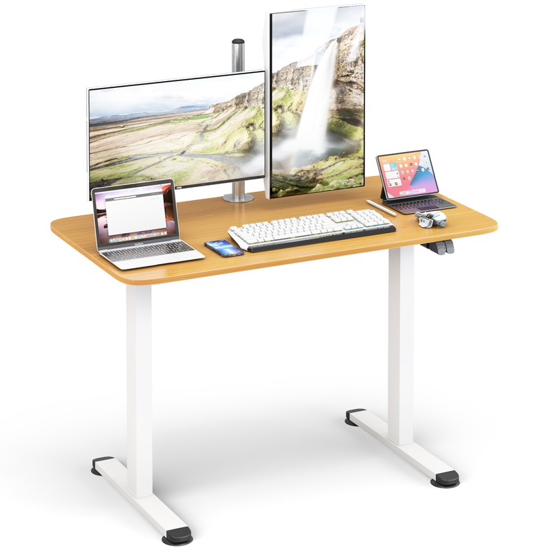 Electric Standing Desk Adjustable Stand up Computer Desk Anti-collision Natural