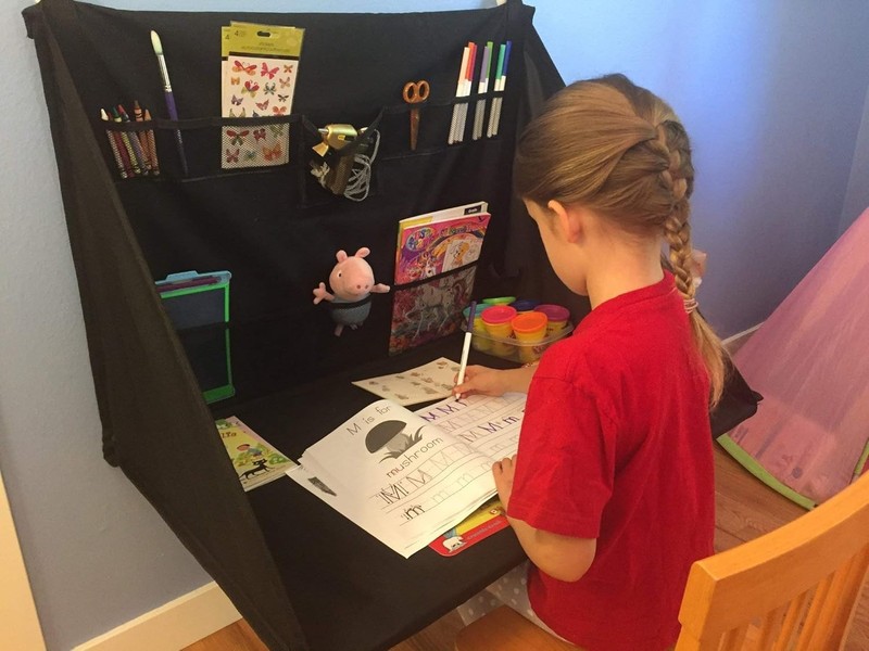 Effortless Portable Workstation - 24" H x 32" W Black Desk for Anywhere You Need gallery