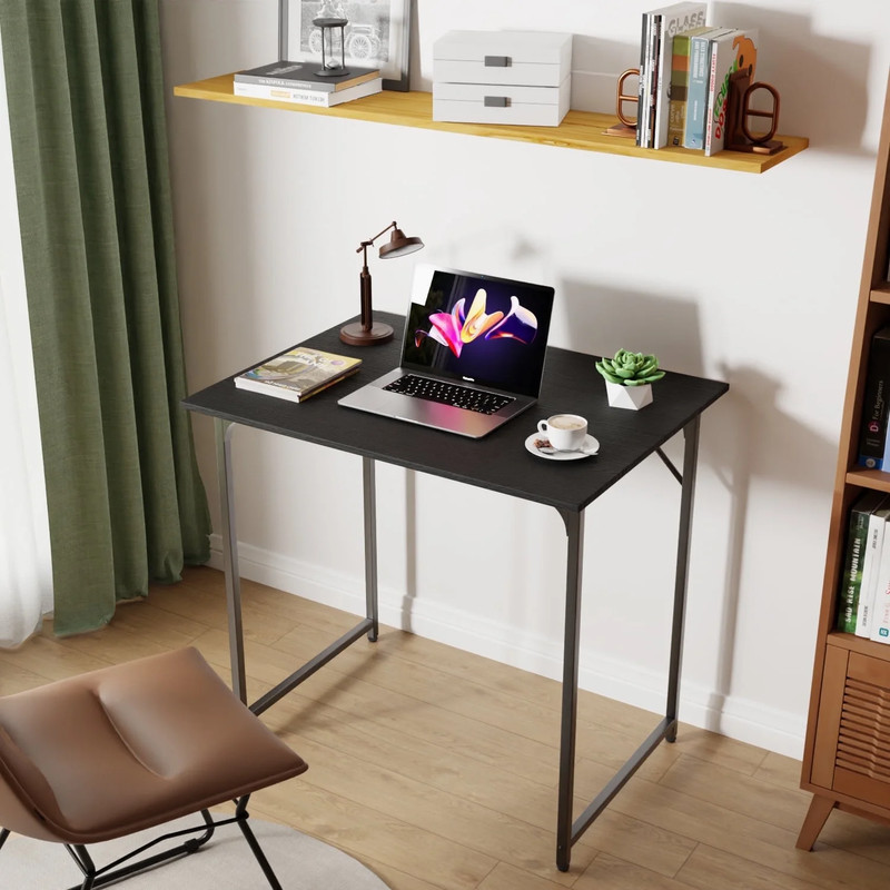 32 Inch Metal Frame Computer Desk, Modern Style, Perfect for Students and Adults