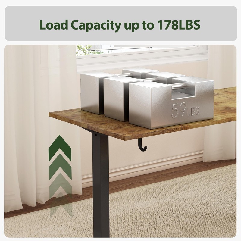 L Shaped Standing Desk 63 x 55 inch Adjustable Height, Electric Corner Standi... gallery