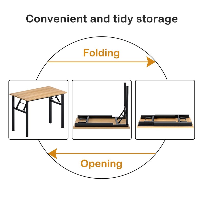 Need Folding Desk For Home Office 39-3/8 Length Modern Folding Table Computer gallery