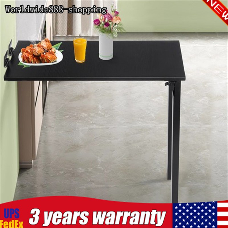 Folding Dining Table Wall Mounted Folding Table For Home Offices 75*40cm Black