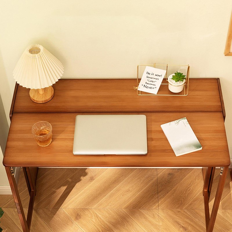 41 Inch Computer Desk, Bamboo Writing Desk, Folding Work Desk For Home Office gallery