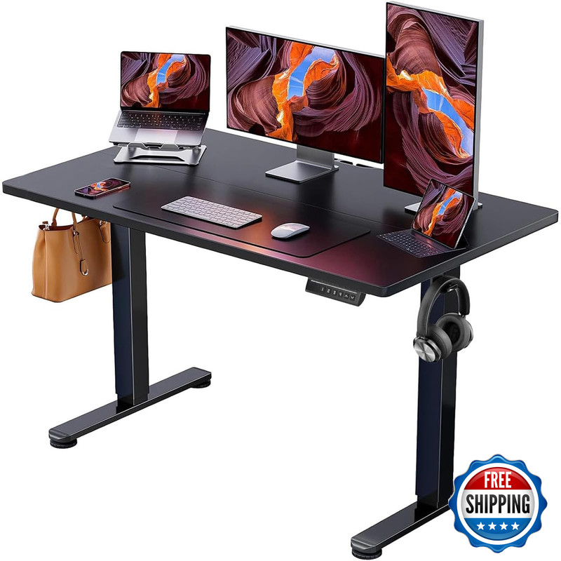 Ergear Height Adjustable Electric Standing Desk 47.2 X 23.6 Inches Sit Stand Up