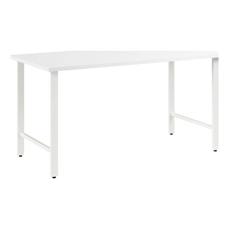 Hustle 60W x 30D Computer Desk with Metal Legs in White – Engineered Wood
