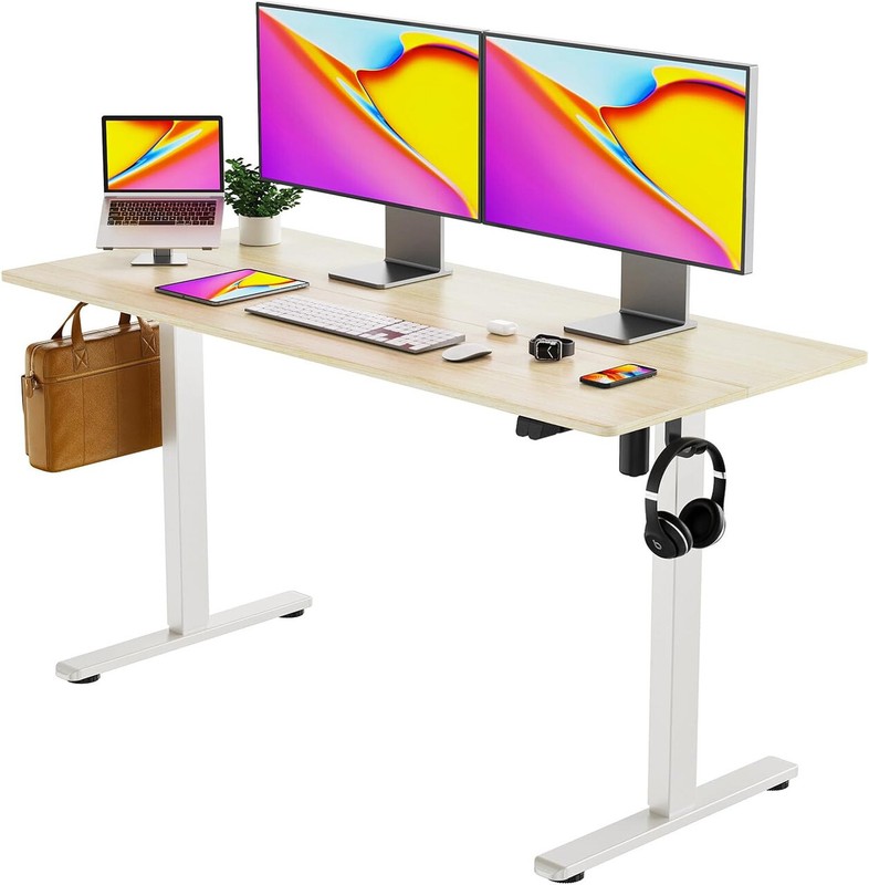 40″ Modern Height Home Office Table Standing Electric Desk