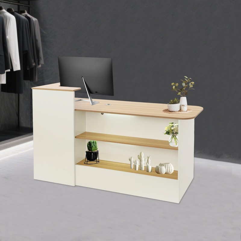 Modern Reception Desk, Reception Desk, Reception Desk with a Lockable Drawer