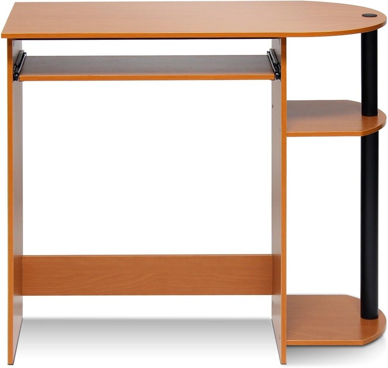 Home Laptop Notebook Computer Desk W/ Black/Grey Finish & Ergonomic Comfort gallery
