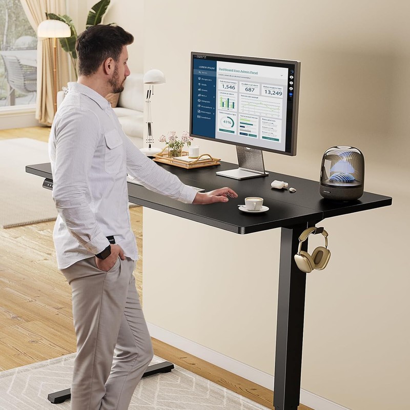 Electric Standing Desk Home Office Height Adjustable Computer Ergonomic Table gallery