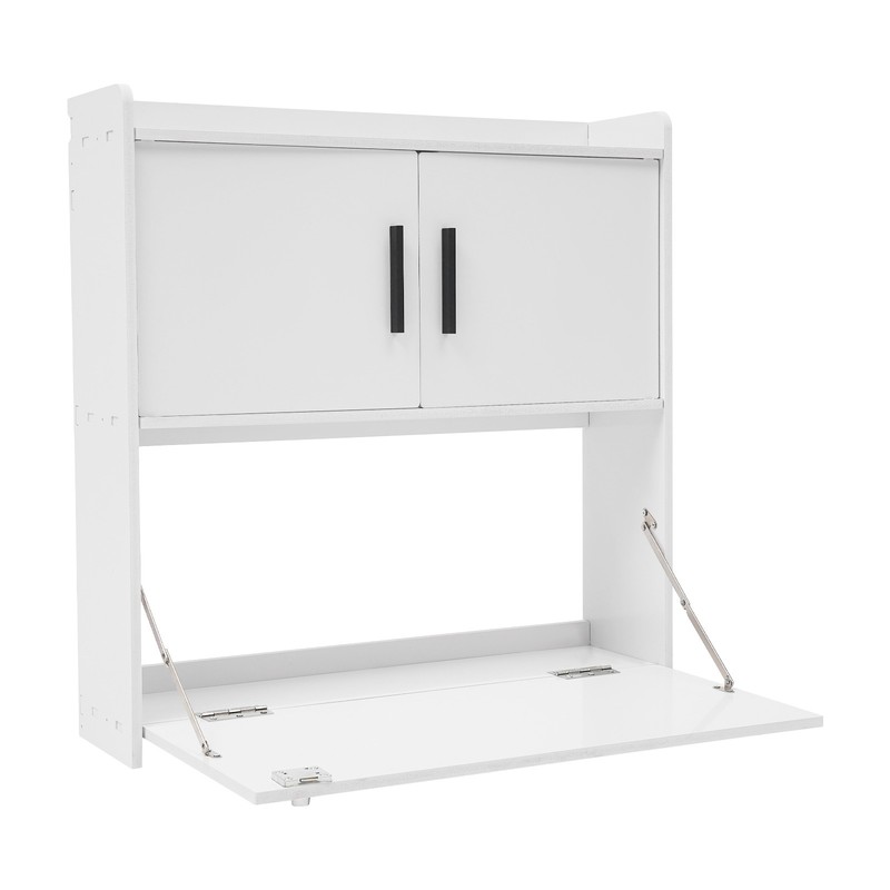 Wall Mounted Desk Cabinet Multifunctional Fold Down Laptop Table Folding Table gallery