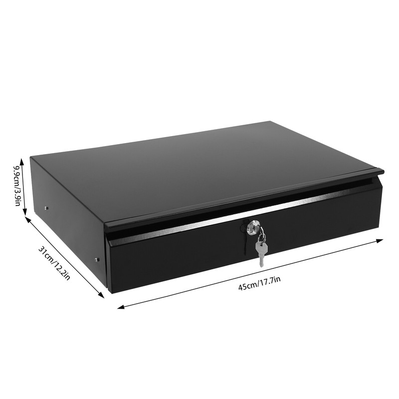 Sliding Pull-Out Under Desk Drawer with Lock for Organized Office Space gallery