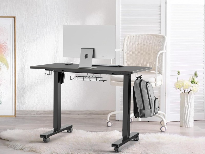 Adjustable Desk SHW 40in Electric Sit Stand Black gallery