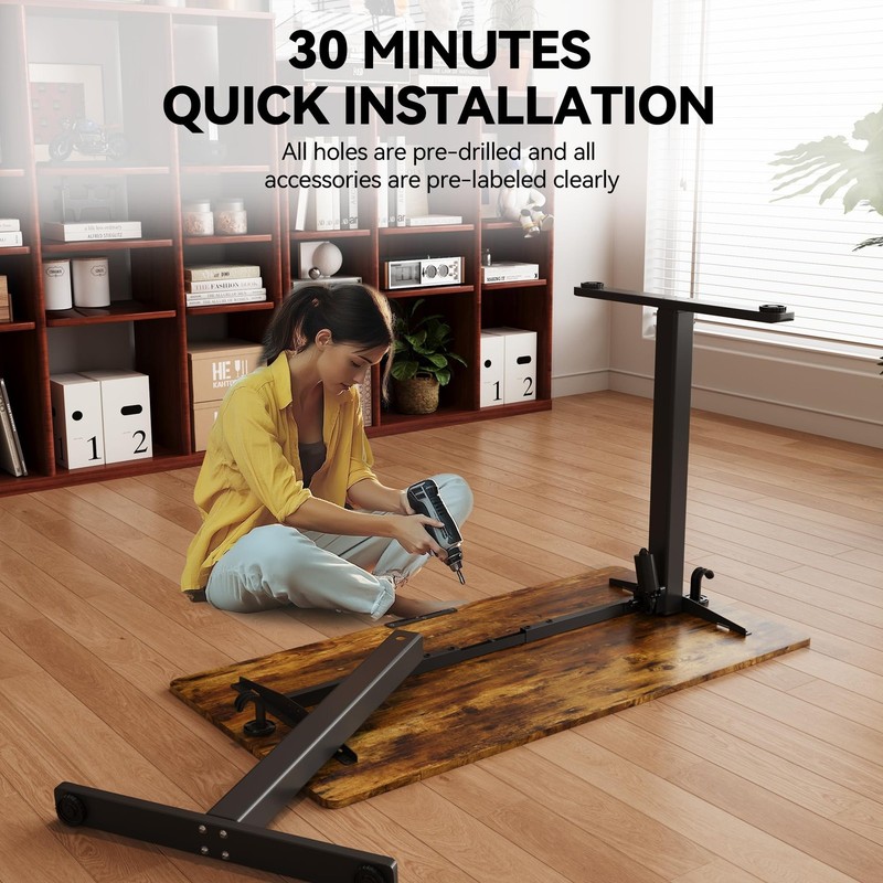 Electric Standing Desk,48x24 Inches Adjustable Height Stand up Desk, Sit Stan... gallery