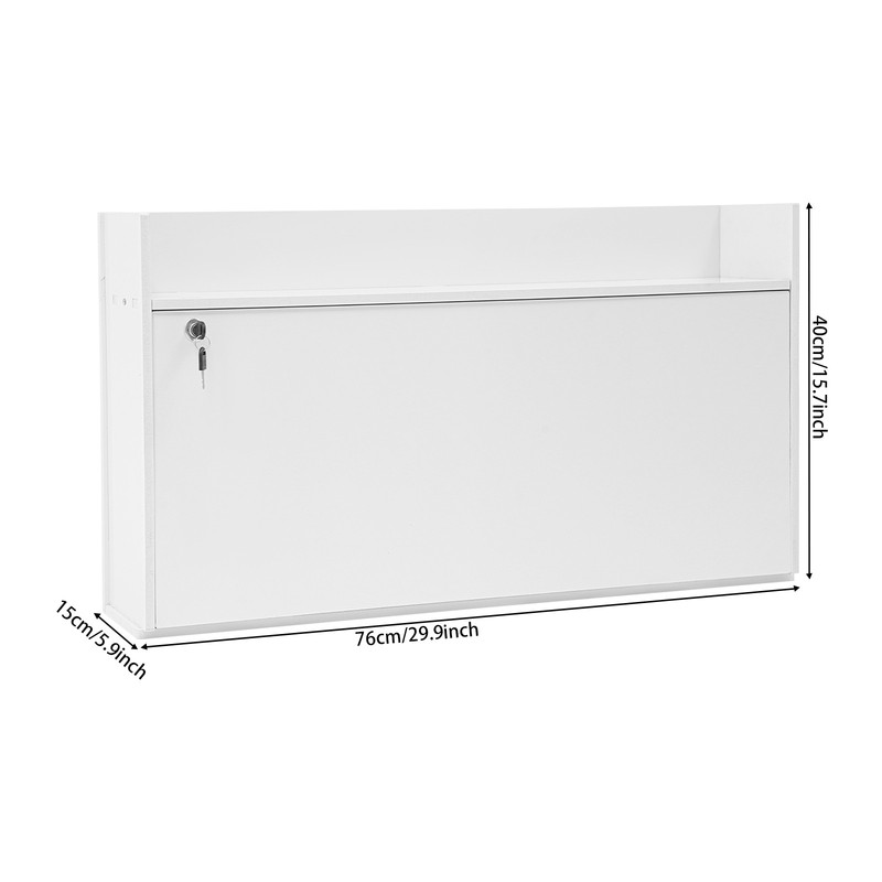 Wall Mounted Desk Cabinet Multifunctional Floating Desk Foldable Table Cabinet gallery