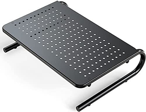 Monitor Riser for Desk, Desk Organizer,Laptop Shelf w/Vented for Screen, Black gallery