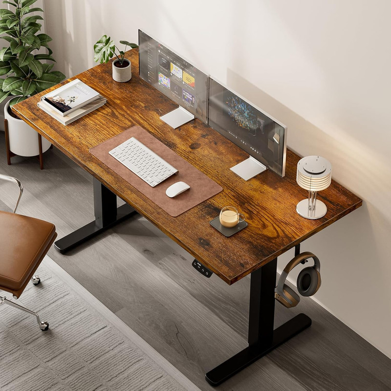 Electric Standing Desk, Height Adjustable Home Office Desk with Memory Presets & gallery