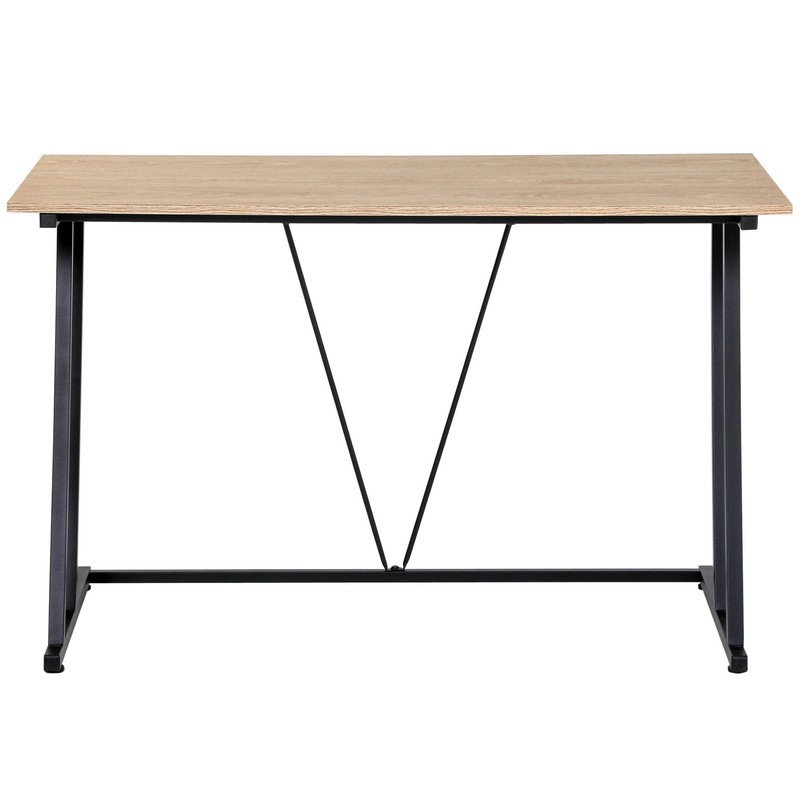 Modern Task Workstation Table Wood-Like Wide Tabletop and Adjustable Foot Pads gallery