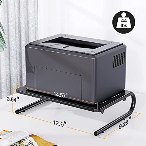 Monitor Riser for Desk, Desk Organizer,Laptop Shelf w/Vented for Screen, Black gallery