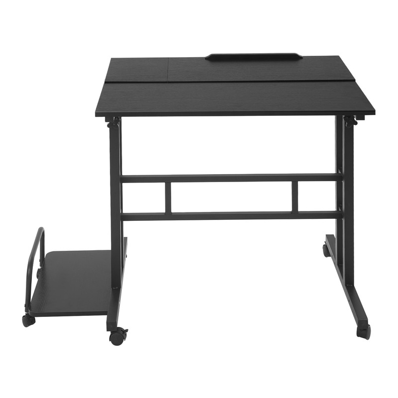 Mobile Standing Desk Foldable Computer Desk Adjustable Hight for Home Office gallery