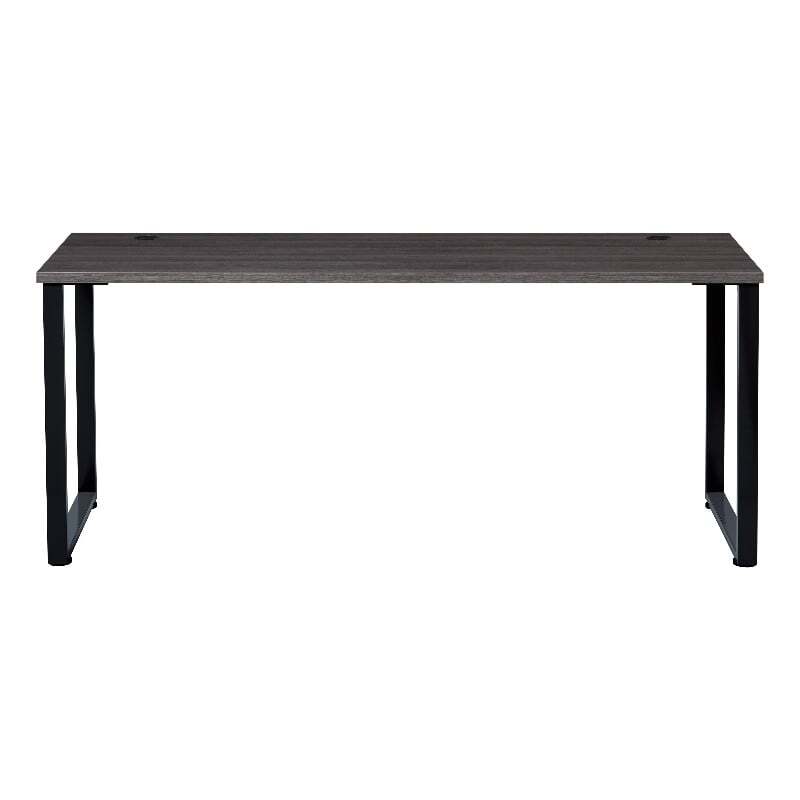 Hirsh 72"x24" Open Metal Desk for Commercial/Home Office Black/Pewter (Charcoal)