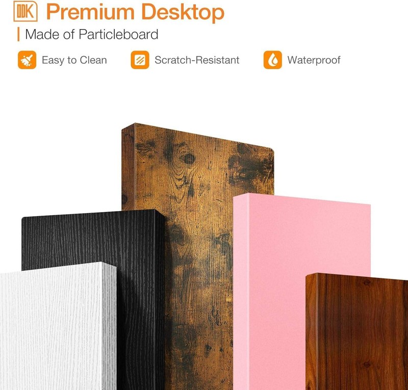 Compact Computer Desk With Monitor Stand 27.5 Inch Black gallery