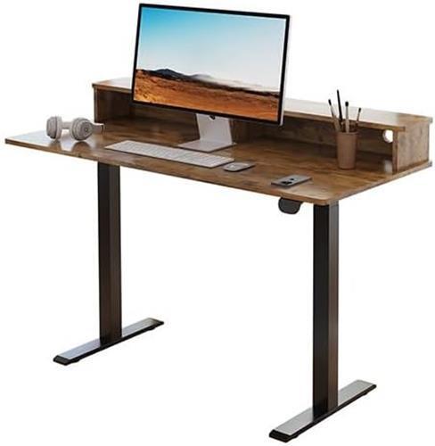 45″ 2 Drawers Adjustable Height Desk Office Electric Standing Desk