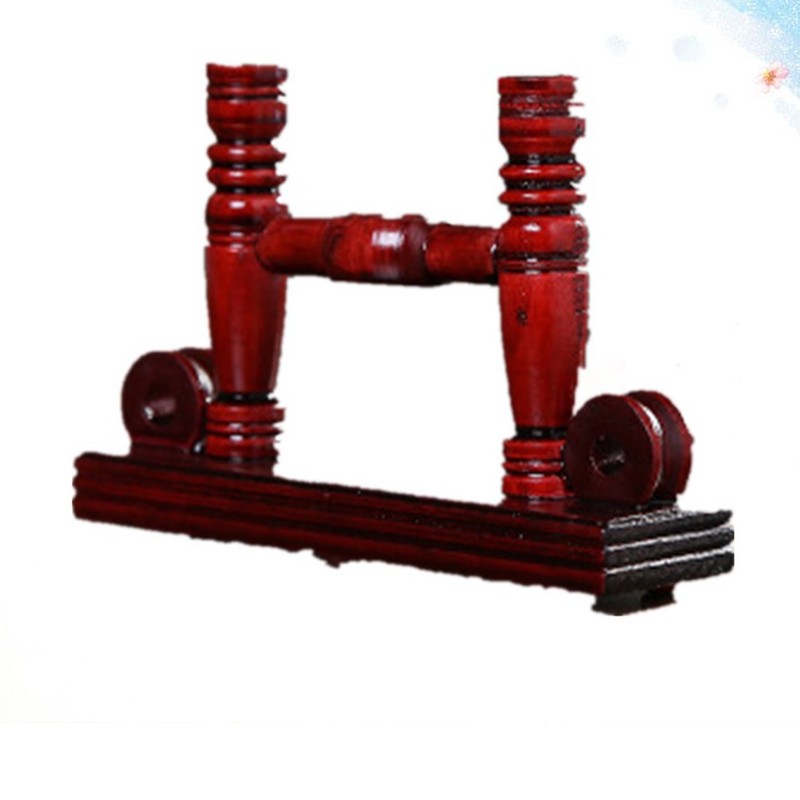 Wooden Fan Display Stand Vintage Style Folding Fan Holder Base