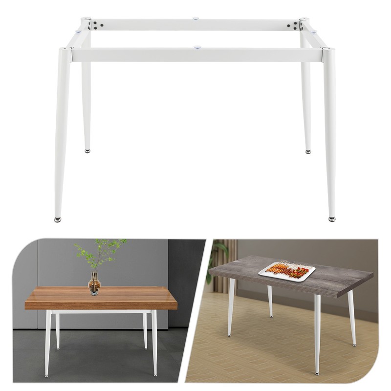 Metal Table Leg With 6 Suction Cups Desk Frame Marble Glass Wood Top Desk Base gallery