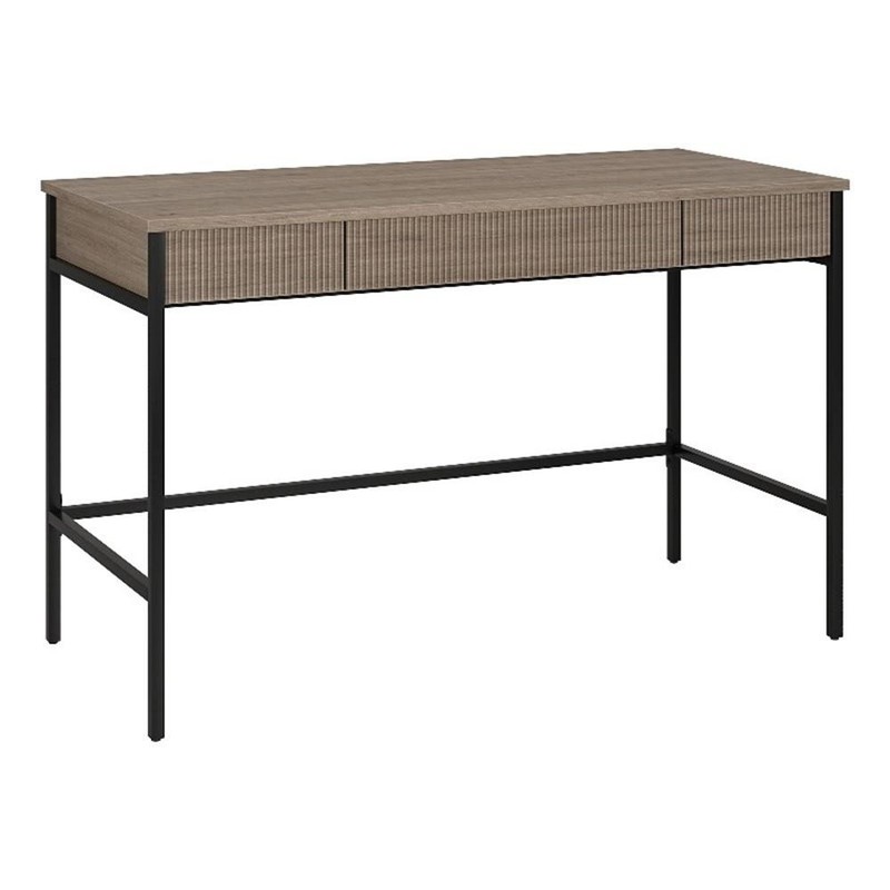 Henn&Hart 47.63″ Antiqued Gray Oak MDF/PVC/Metal Home Office