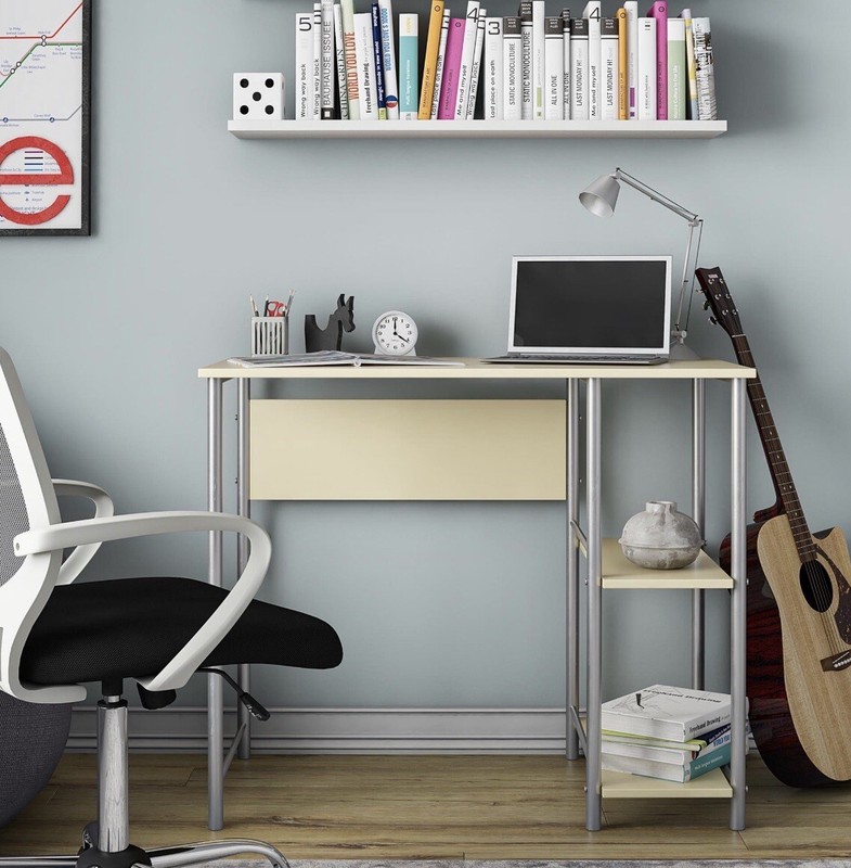 Basic Metal Student Computer Desk in Vibrant Yellow gallery