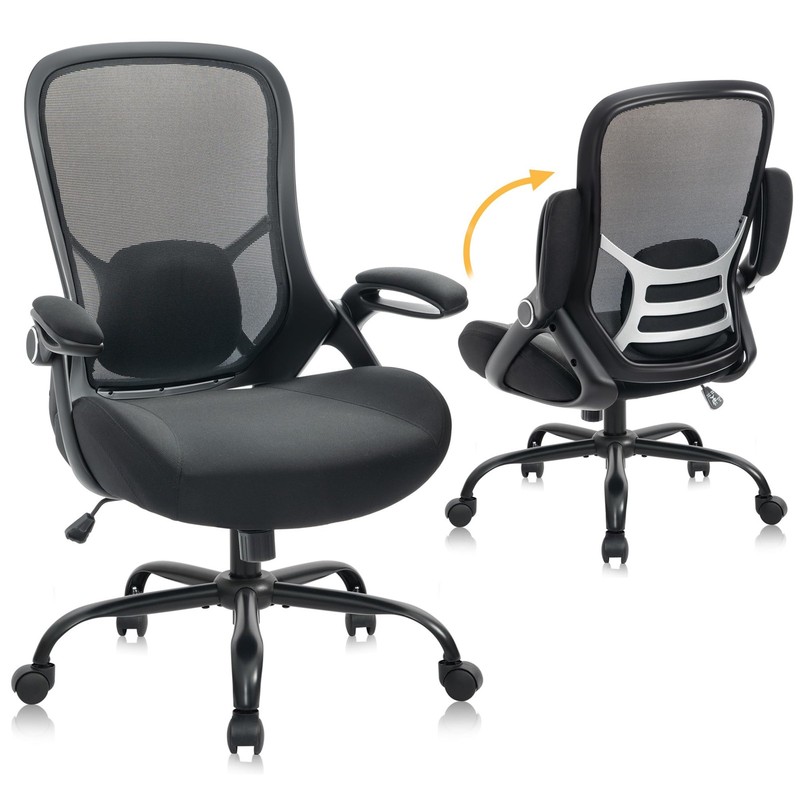 Hylone Big And Tall 400Lbs Heavy Duty Office Chair 5 Thickened Seat Ergonomic