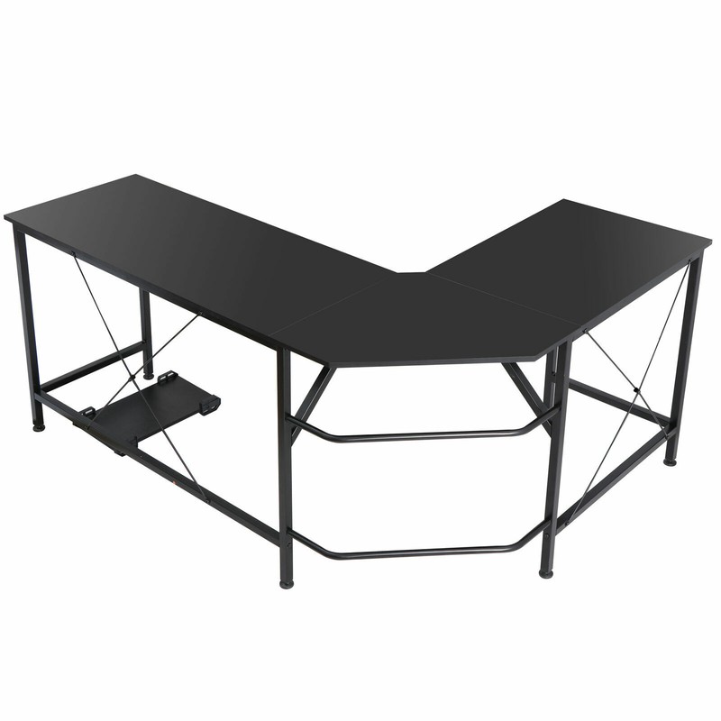 66" L-Shaped Computer Desk Desktop Wall Corner Bedroom Home Study Workstation gallery