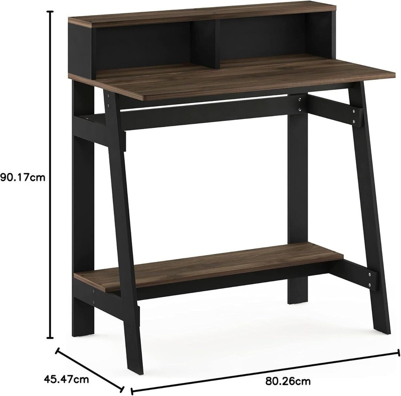 A Frame Computer Desk Laptop Notebook Table Small Spaces 17.9"D x 31.6"W x35.5"H gallery
