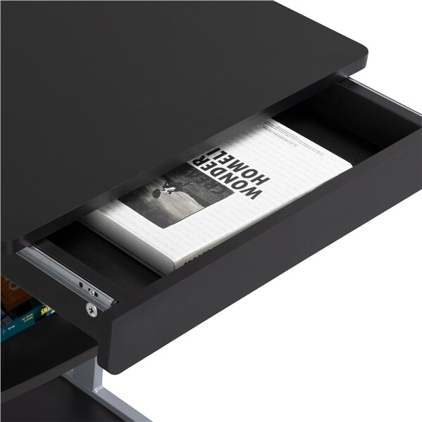 Small Spaces Rolling Computer Desk Corner Laptop Work Desk Printer Table Storage gallery