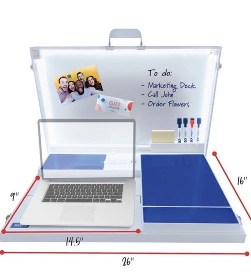 Worky 15-in-1 Home Office/ School Workstation Desk W/ Built-in Storage & Power gallery
