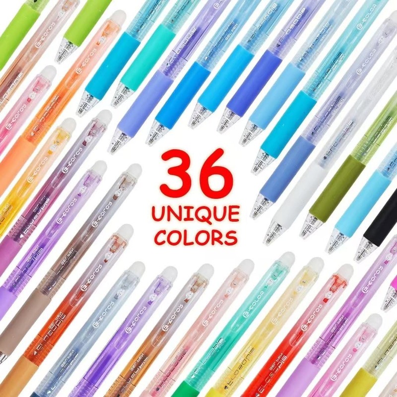 WUXIPREP Retractable Erasable Gel Pens Clicker, Fine 0.7mm, Smooth Writing gallery